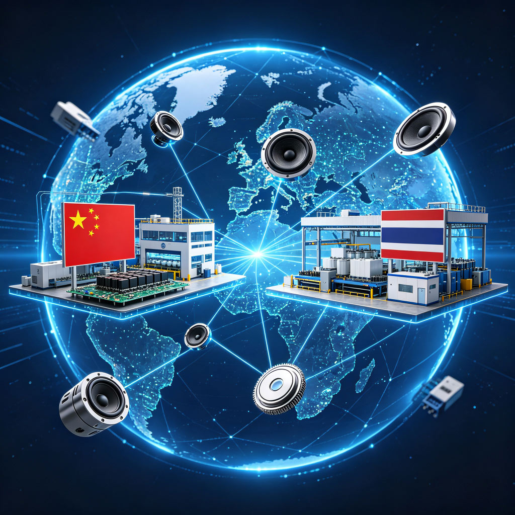 中泰两地电声制造Electroacoustic-Production-Bases-in-China-and-Thailand